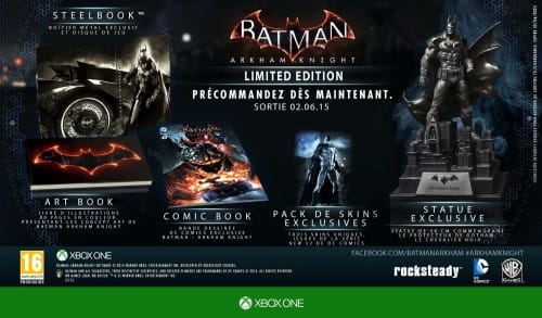 Batman Arkham Knight en édition limitée sur xbox one