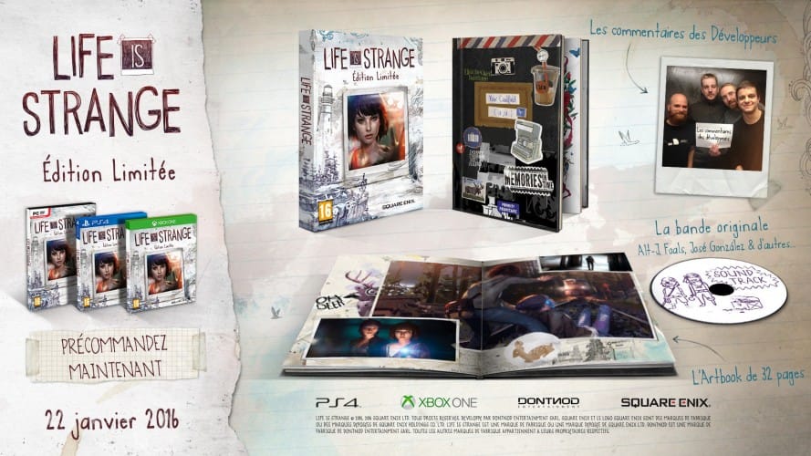 life is strange en édition limitée boite