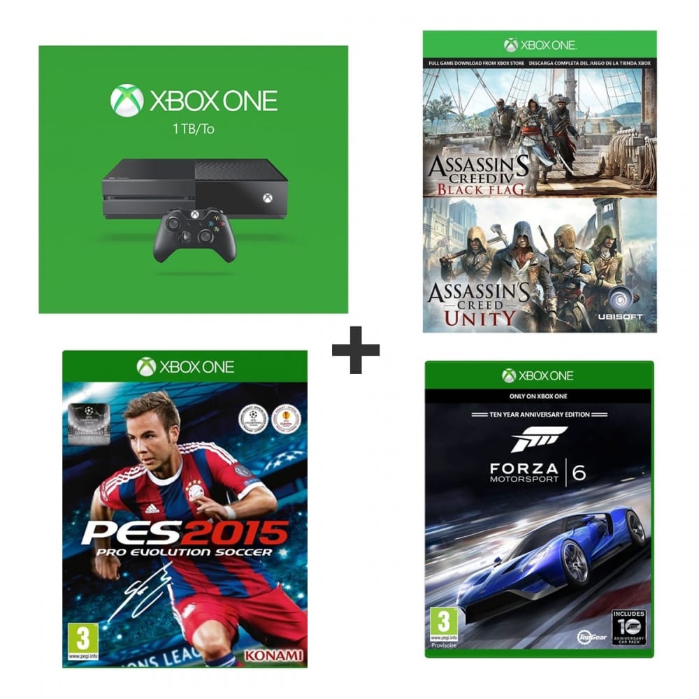 Console MICROSOFT Xbox One S Gris 500 Go + 1 manette d'occasion