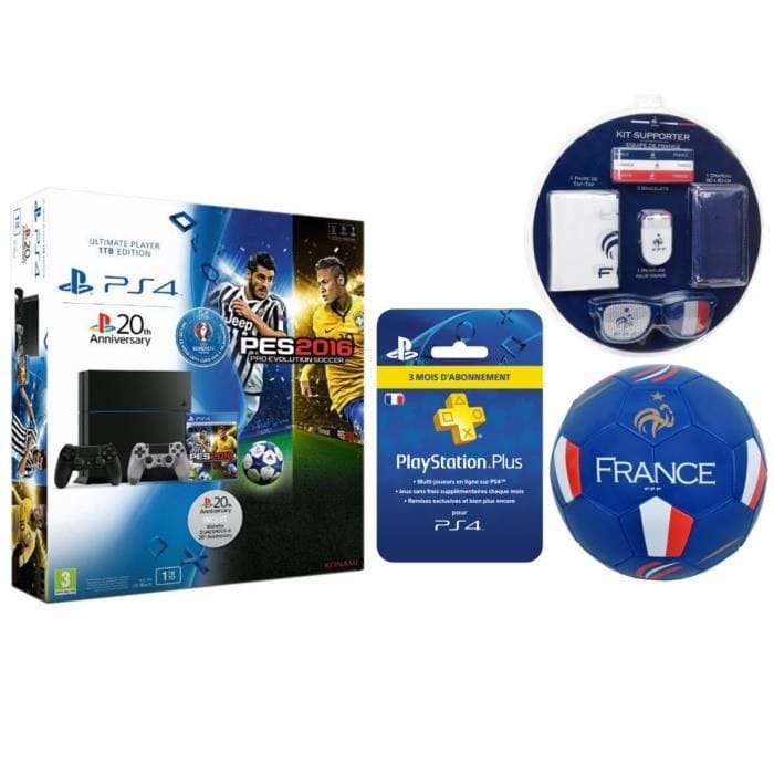 Playstation Ps4 1 To + 6 Jeux + Manette Sans Fil très Bon État