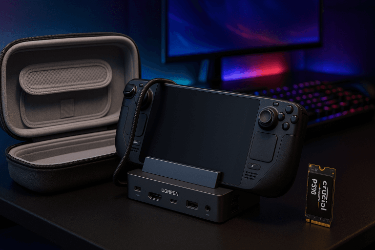 Quels accessoires indispensables choisir pour votre Steam Deck ?