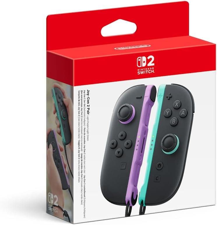 Paire de Joy-Con 2 violet et vert pour Switch 2 à 69.99 €