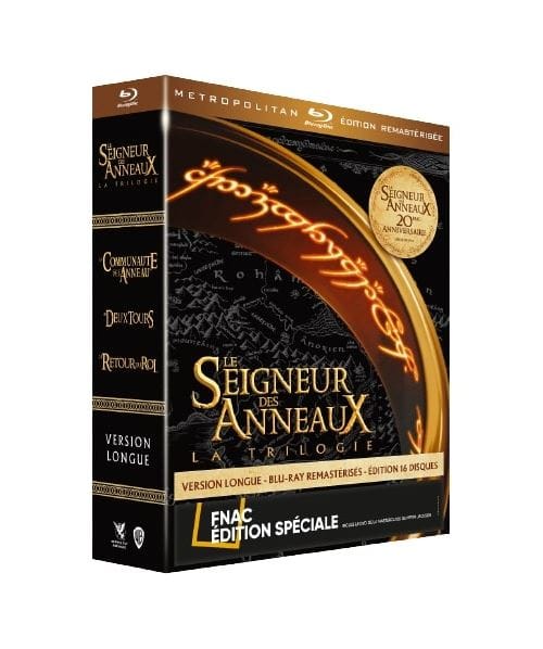 Coffret Blu-ray Le Seigneur des Anneaux La Trilogie (Édition Spéciale Fnac) à 45.49 €